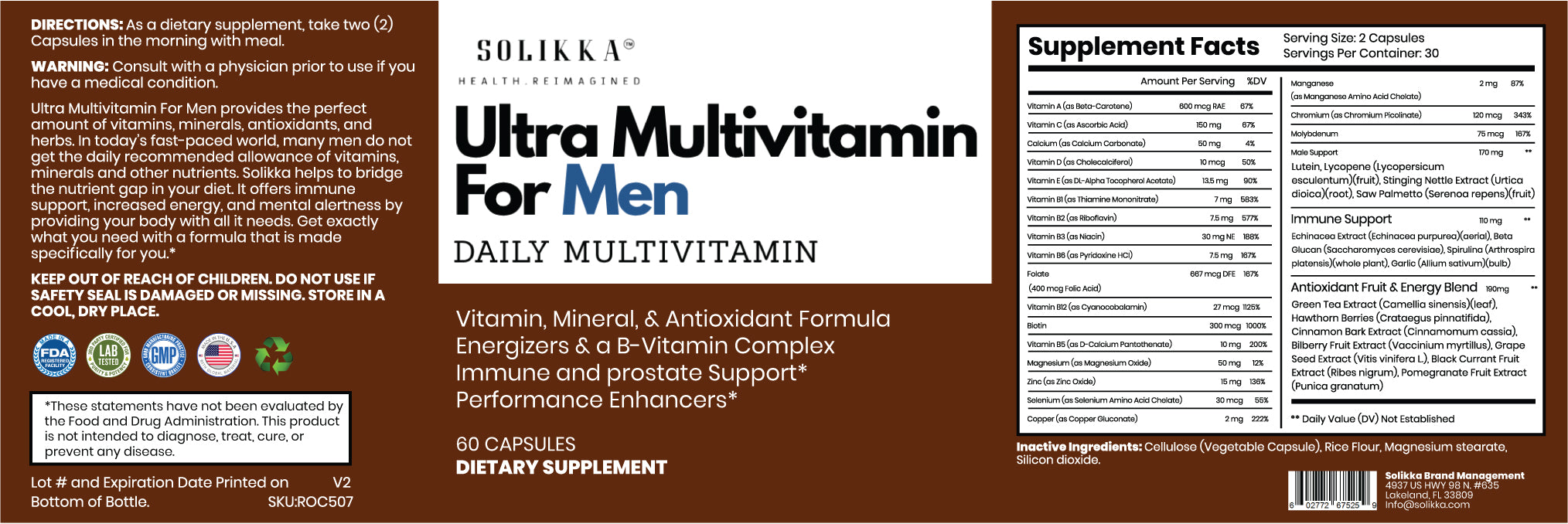 Ultra Multivitamin For Men