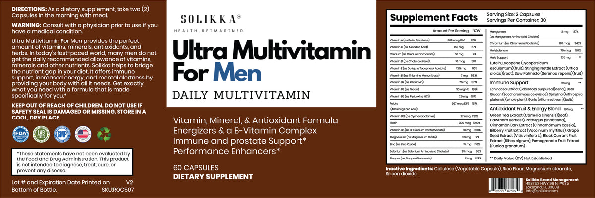 Ultra Multivitamin For Men