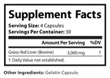 Grass Fed Desiccated Beef Liver Capsules – Pasture Raised – image 2