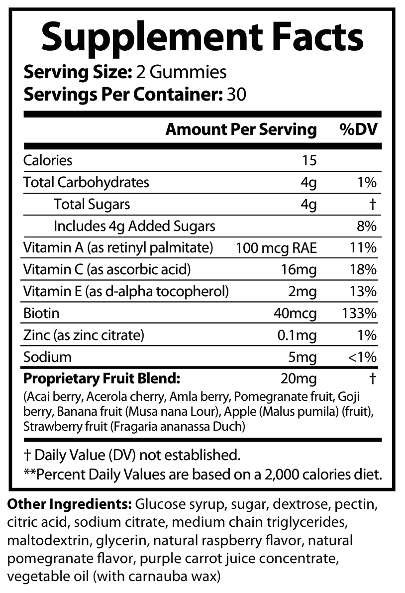 Super Fruit Gummies w/Essential Vitamins