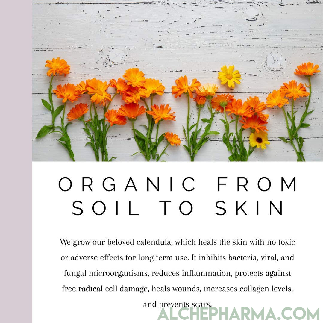 Rose and Calendula Calming Herbal Facial Steam-Facial Cleansers-AlchePharma