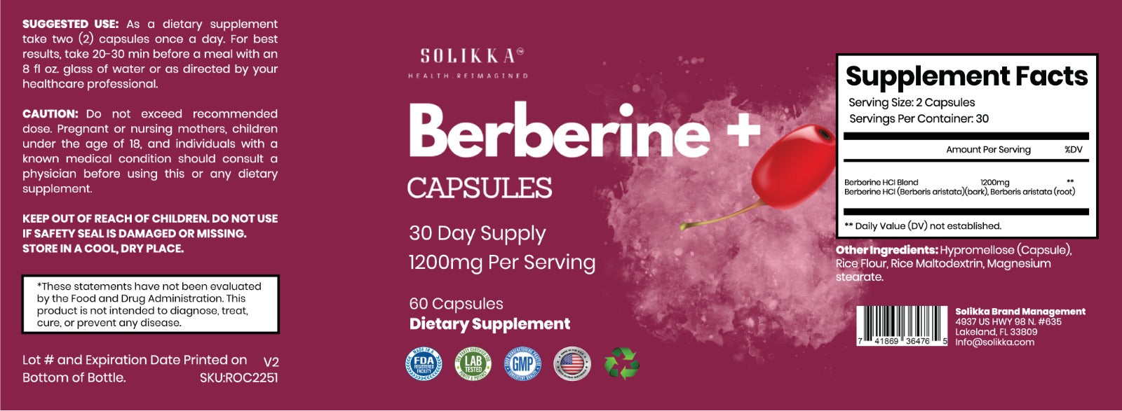 Berberine Plus 1200mg