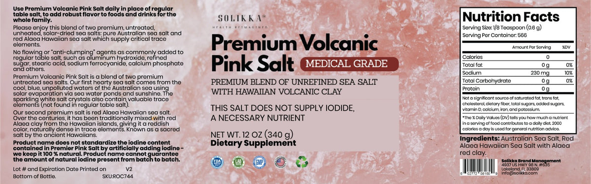 Premium Volcanic Pink Salt Medical Grade