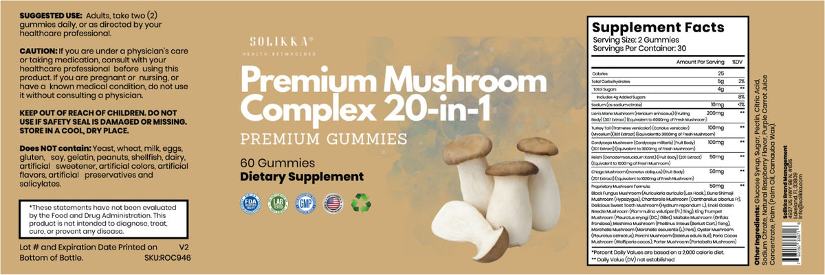 Premium Mushroom Gummie 20x