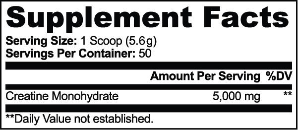 Creatine Monohydrate 9.9 Oz