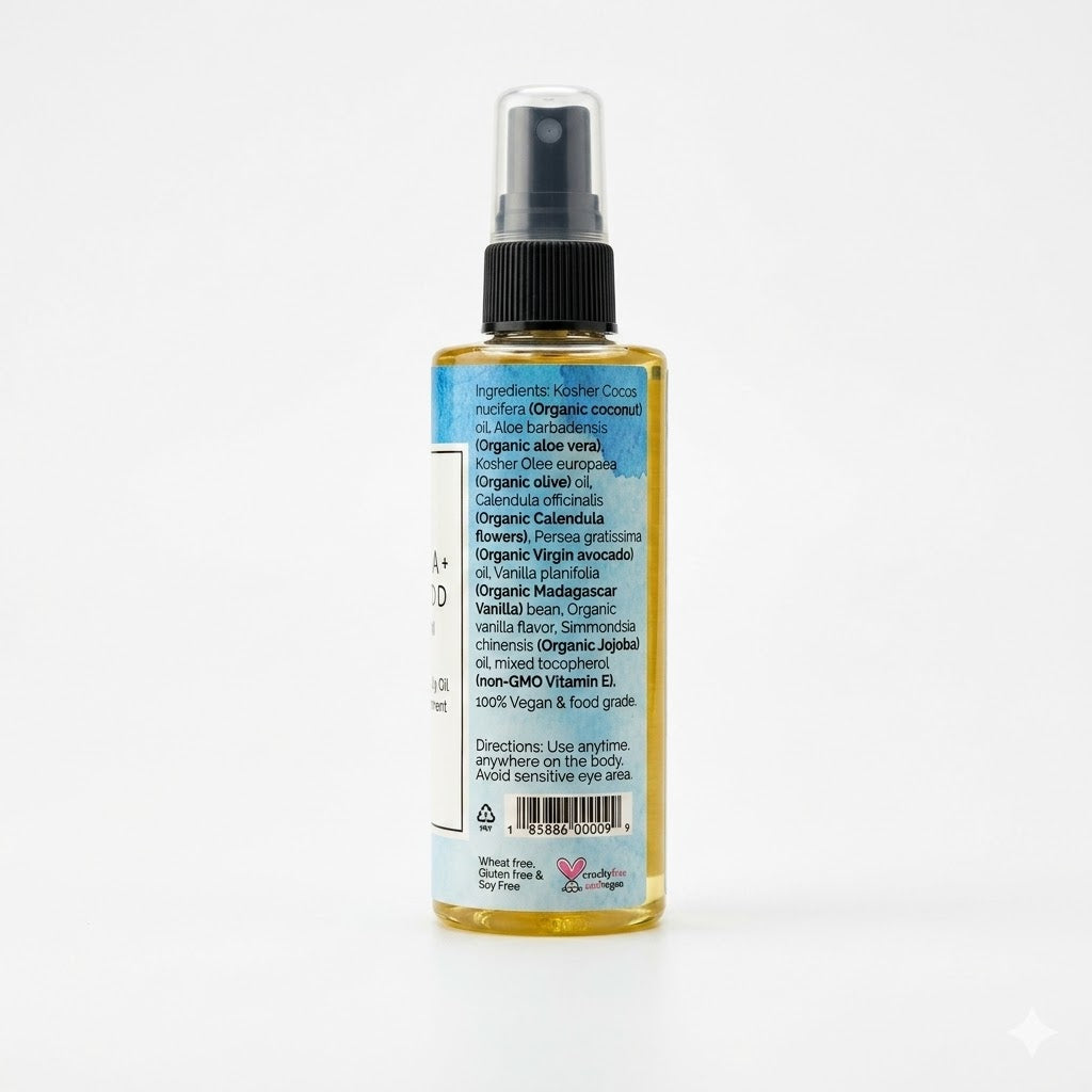 Bodyceuticals Body + Hair Oil - Vanilla Avocado