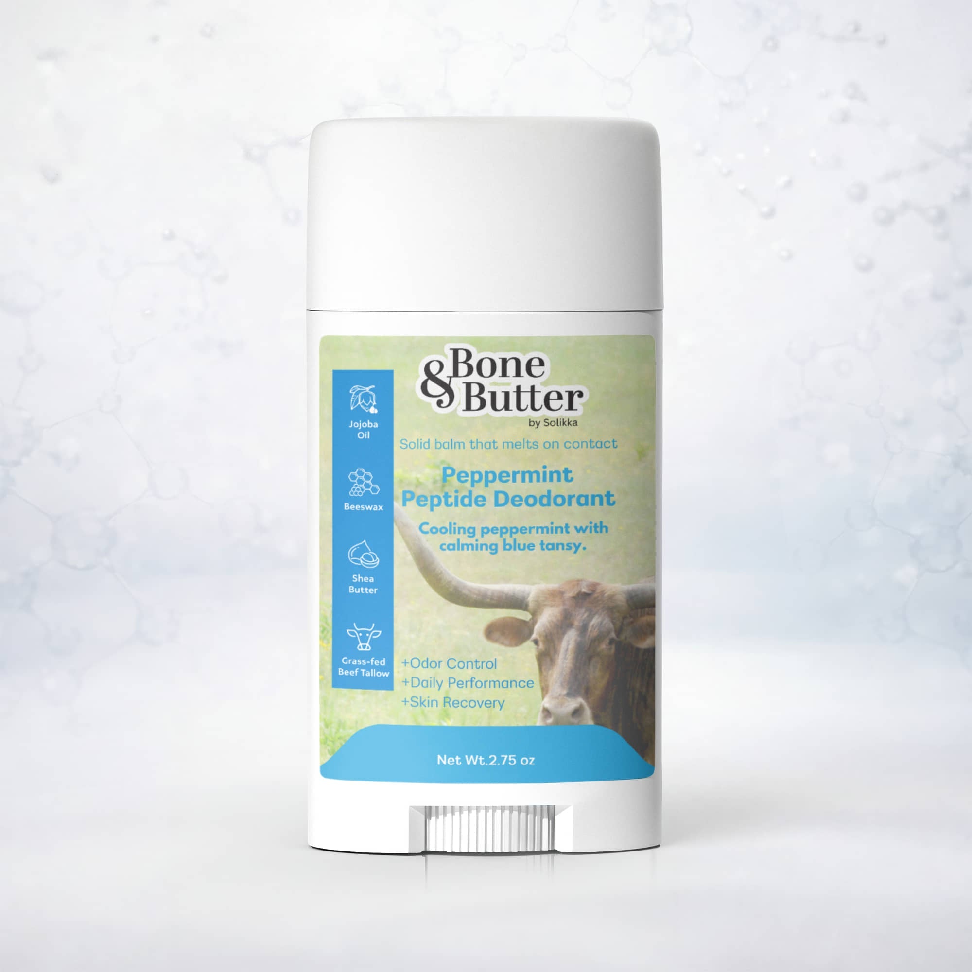 2 Pack Peptide Peppermint Deodorant