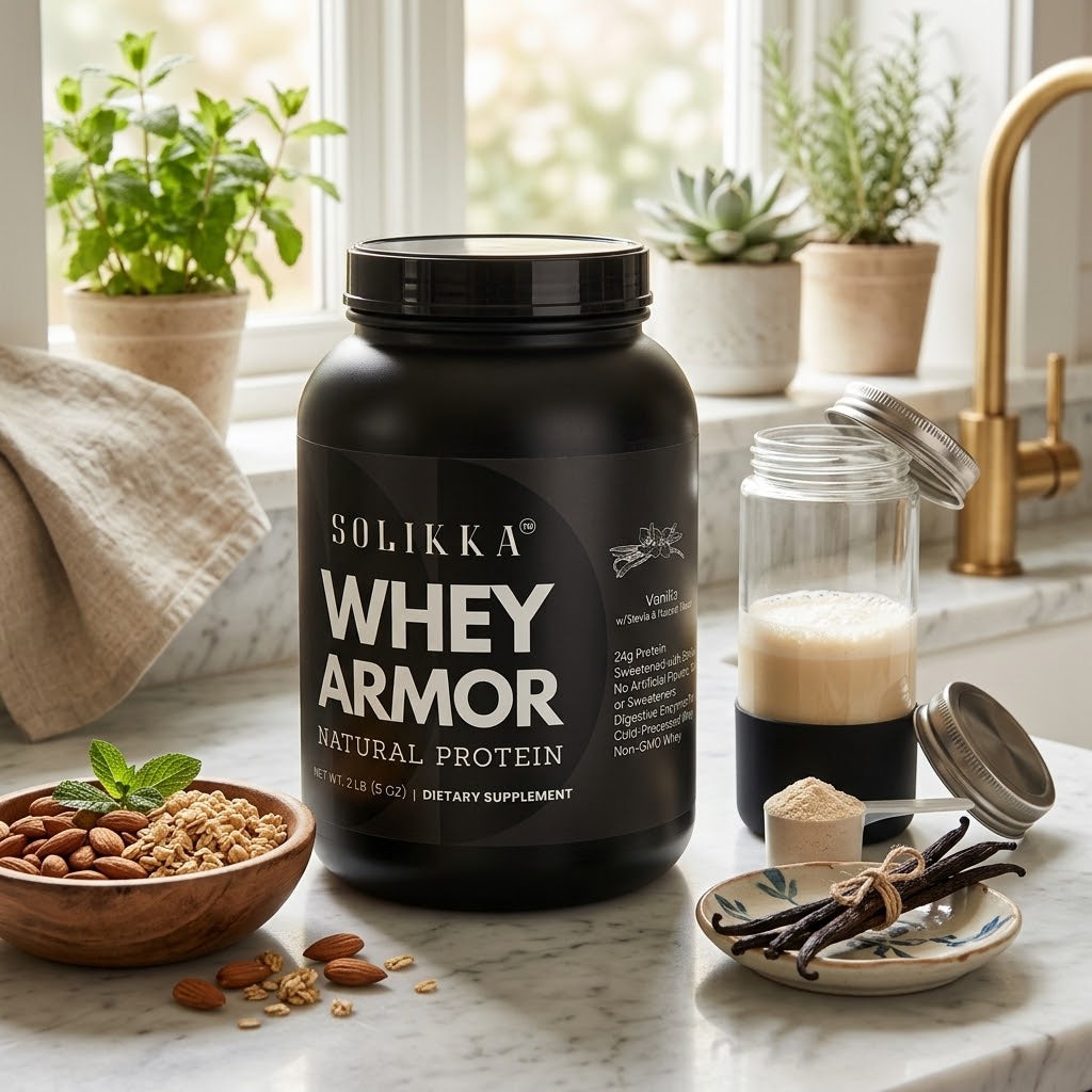 2lb Whey Armor Natural Protein Vanilla w/Stevia & Natural Flavor Non-GMO