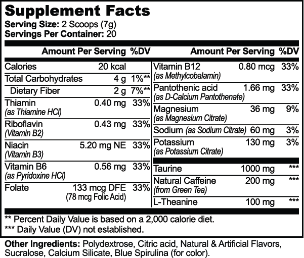 Energy Powder+Electrolytes (Cotton Candy)
