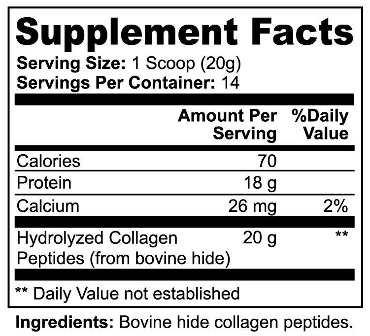 Grass-Fed Hydrolyzed Collagen Peptides 9.88 oz