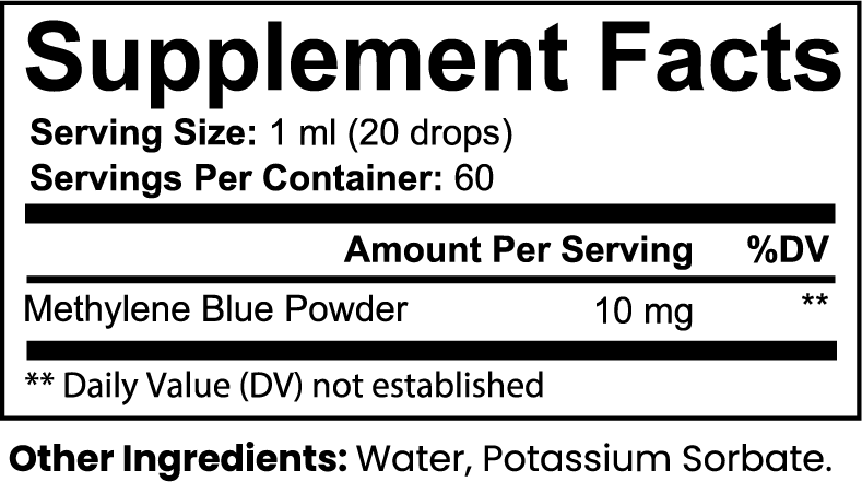 Methylene Blue Drops 2 Fl Oz
