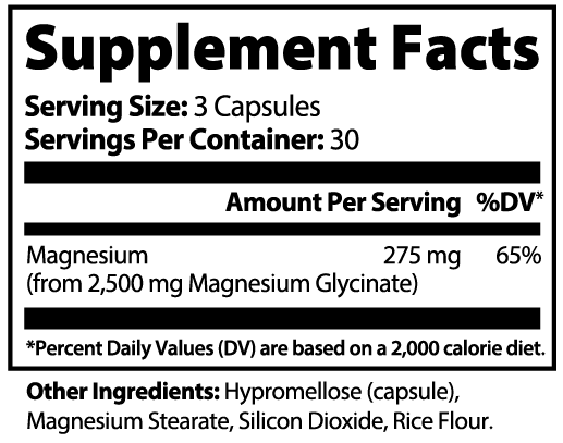 Magnesium Glycinate Capsules 90 Ct