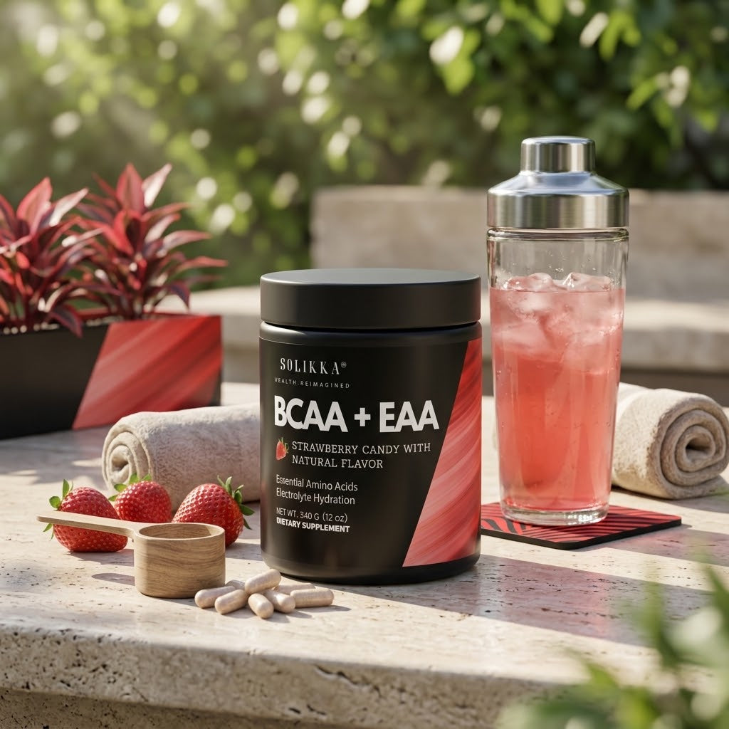 BCAA + EAA Strawberry Candy 300g w/Natural Flavor