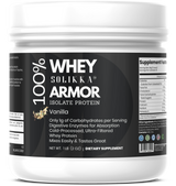 1lb 100% Whey Armor Isolate Protein Vanilla – image 1