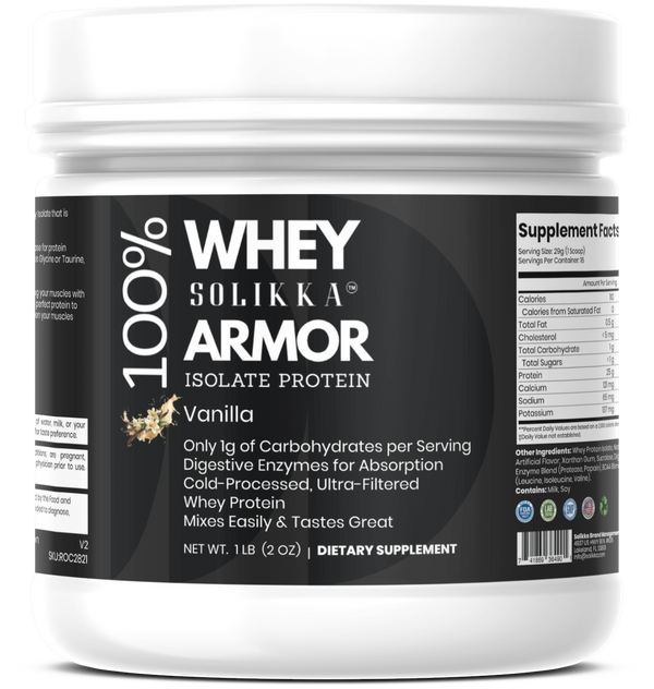 1lb 100% Whey Armor Isolate Protein Vanilla