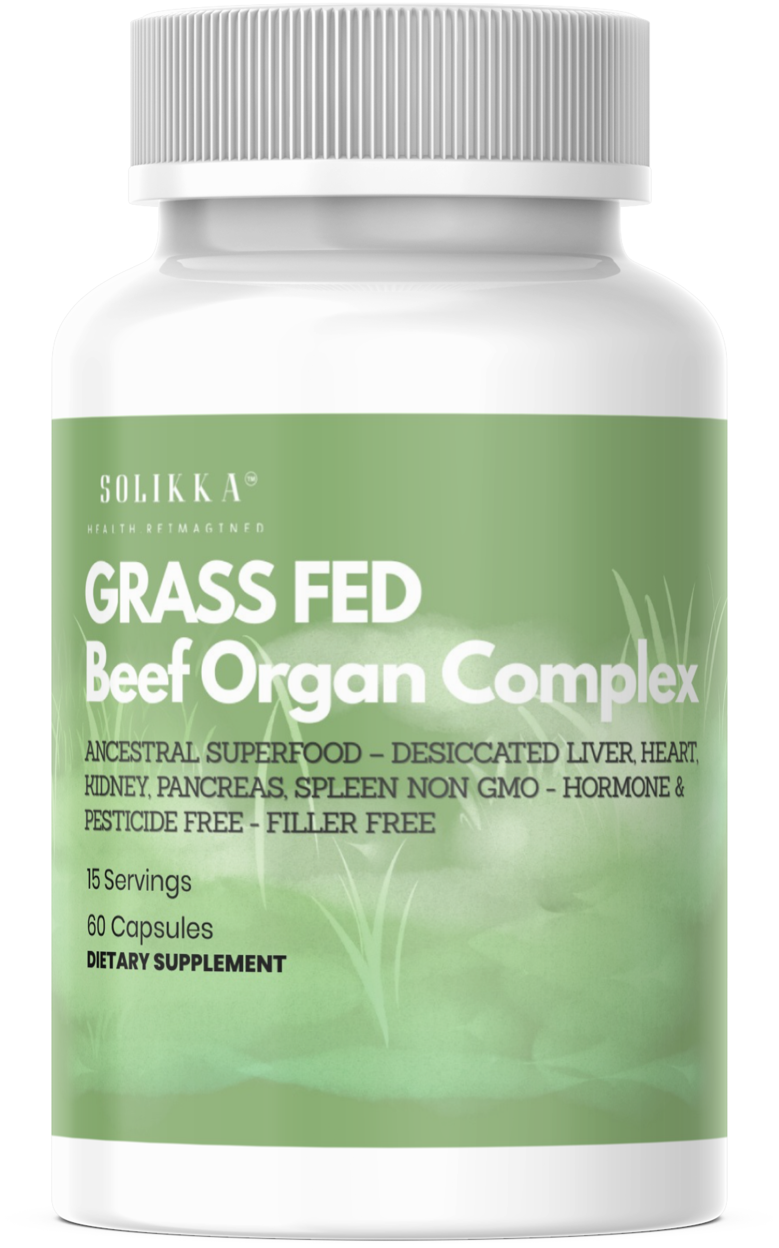 Grass Fed Beef Organ Complex – Ancestral Superfood – Desiccated Liver, Heart, Kidney, Pancreas, Spleen