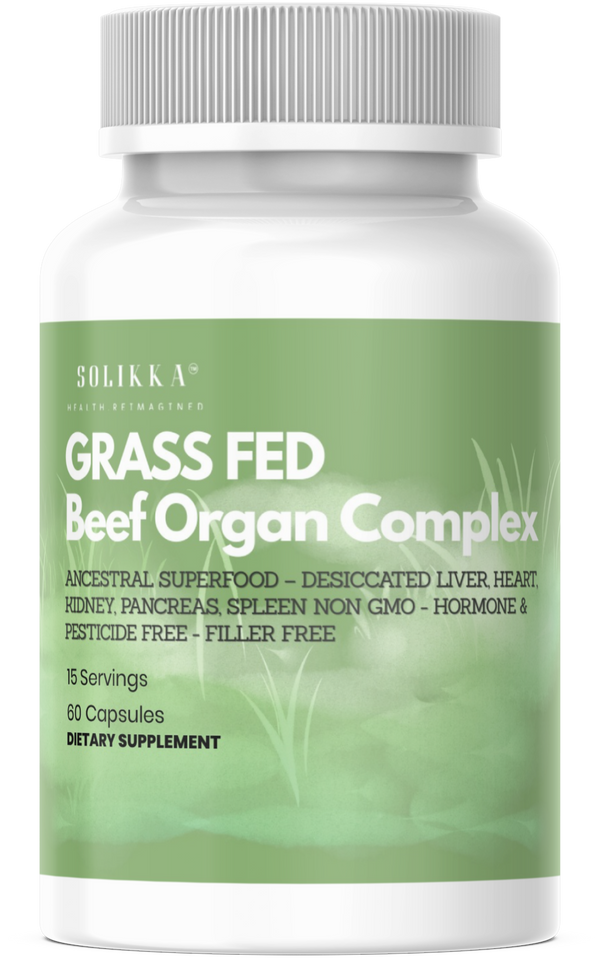Grass Fed Beef Organ Complex – Ancestral Superfood – Desiccated Liver, Heart, Kidney, Pancreas, Spleen