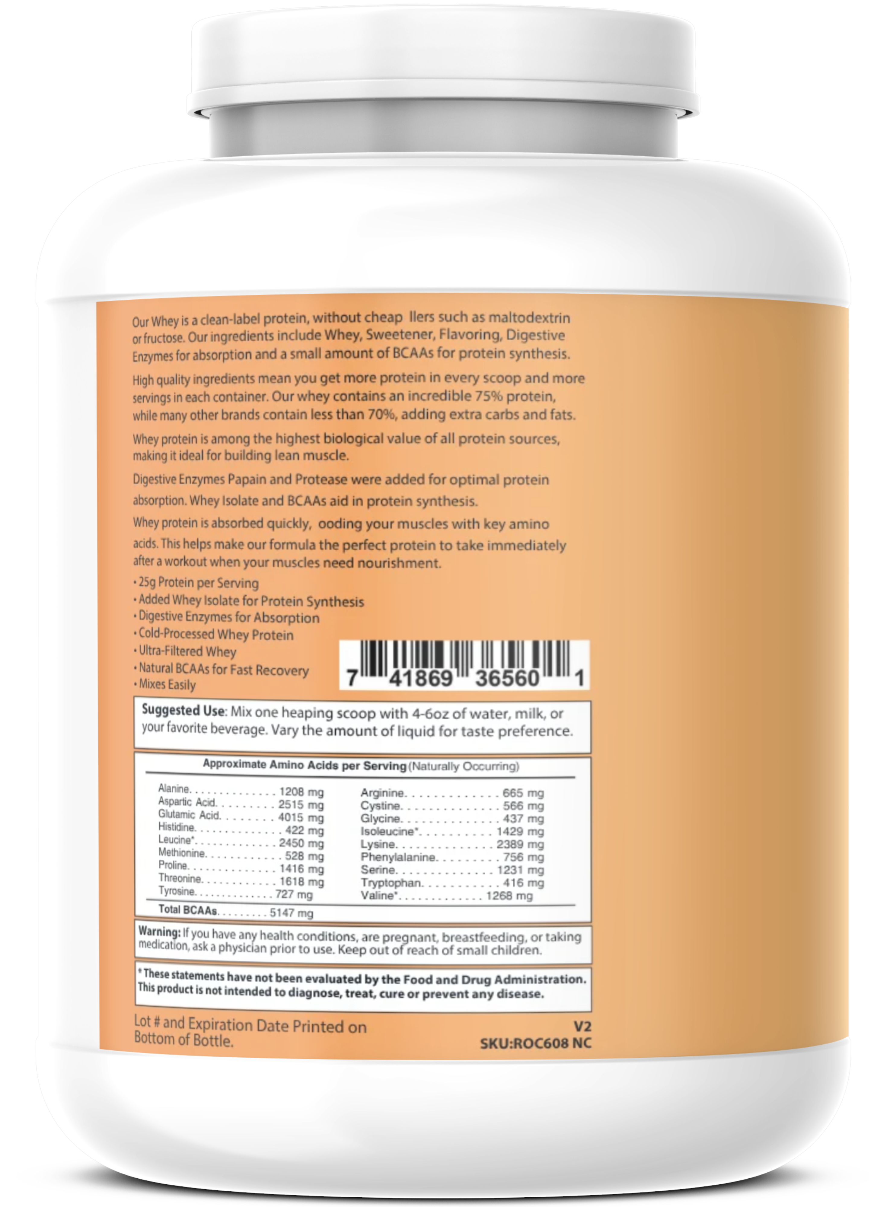 Protein Whey 2lb Vanilla