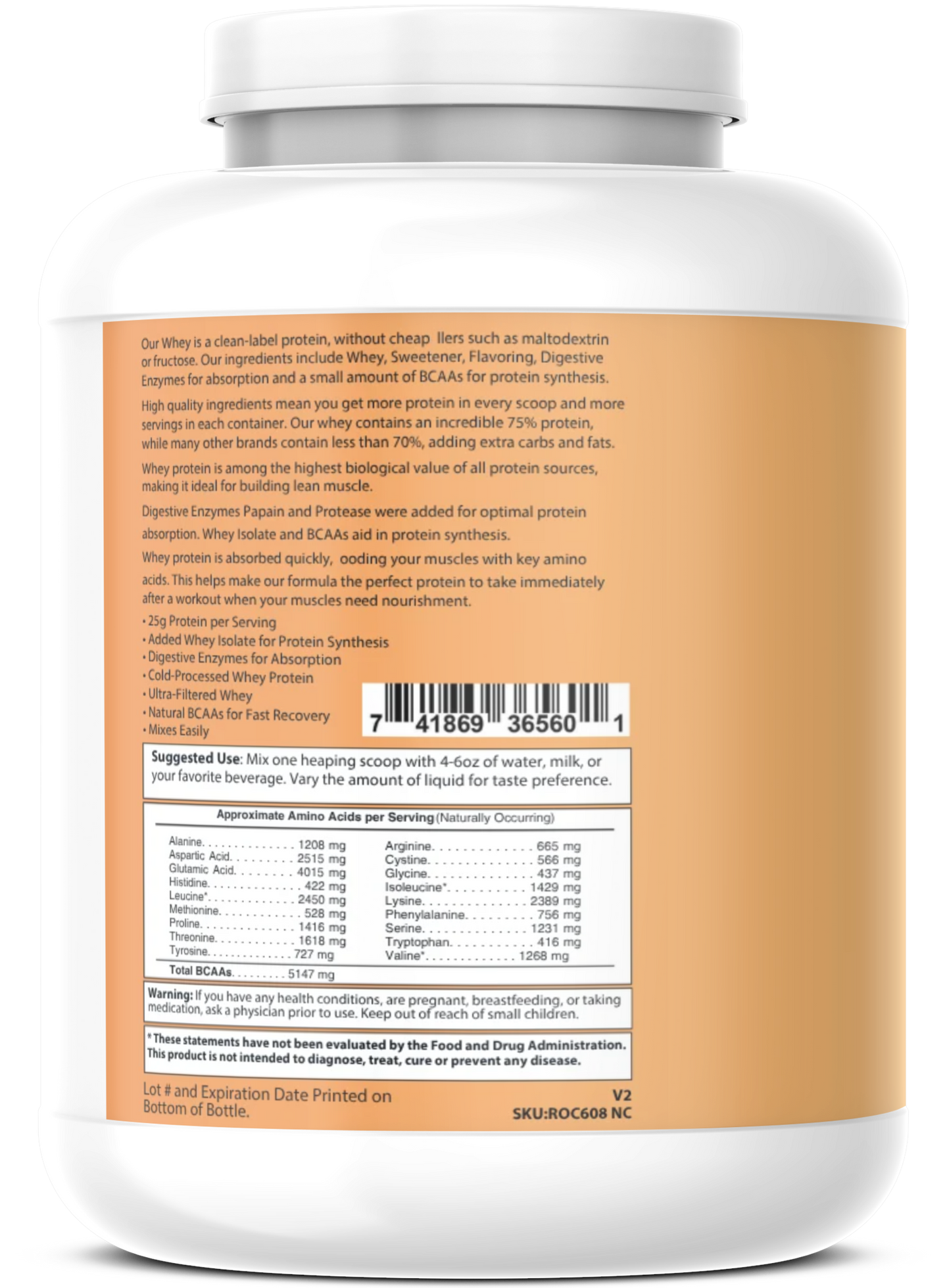 Protein Whey 2lb Vanilla