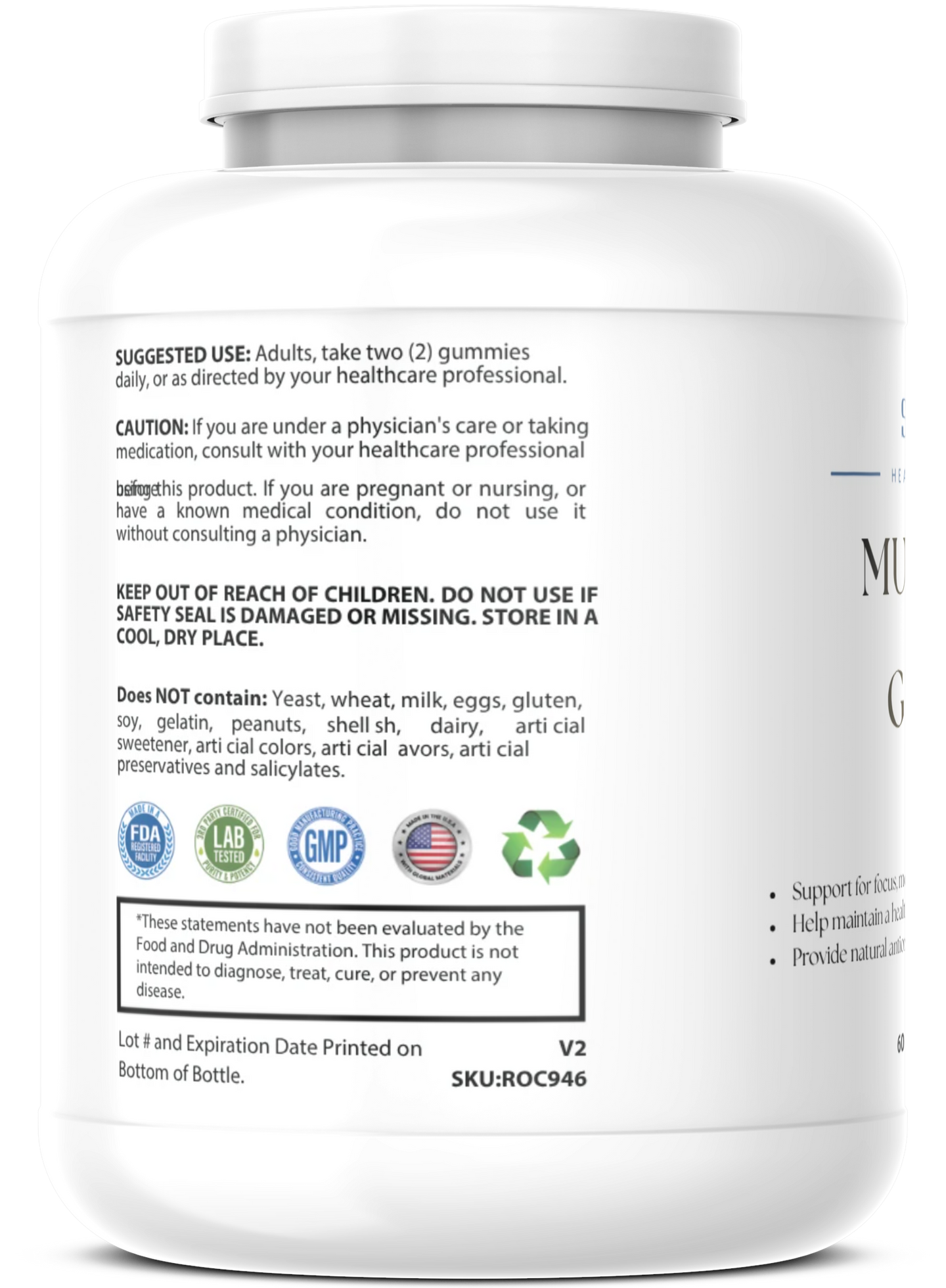 Premium Mushroom Complex Gummies