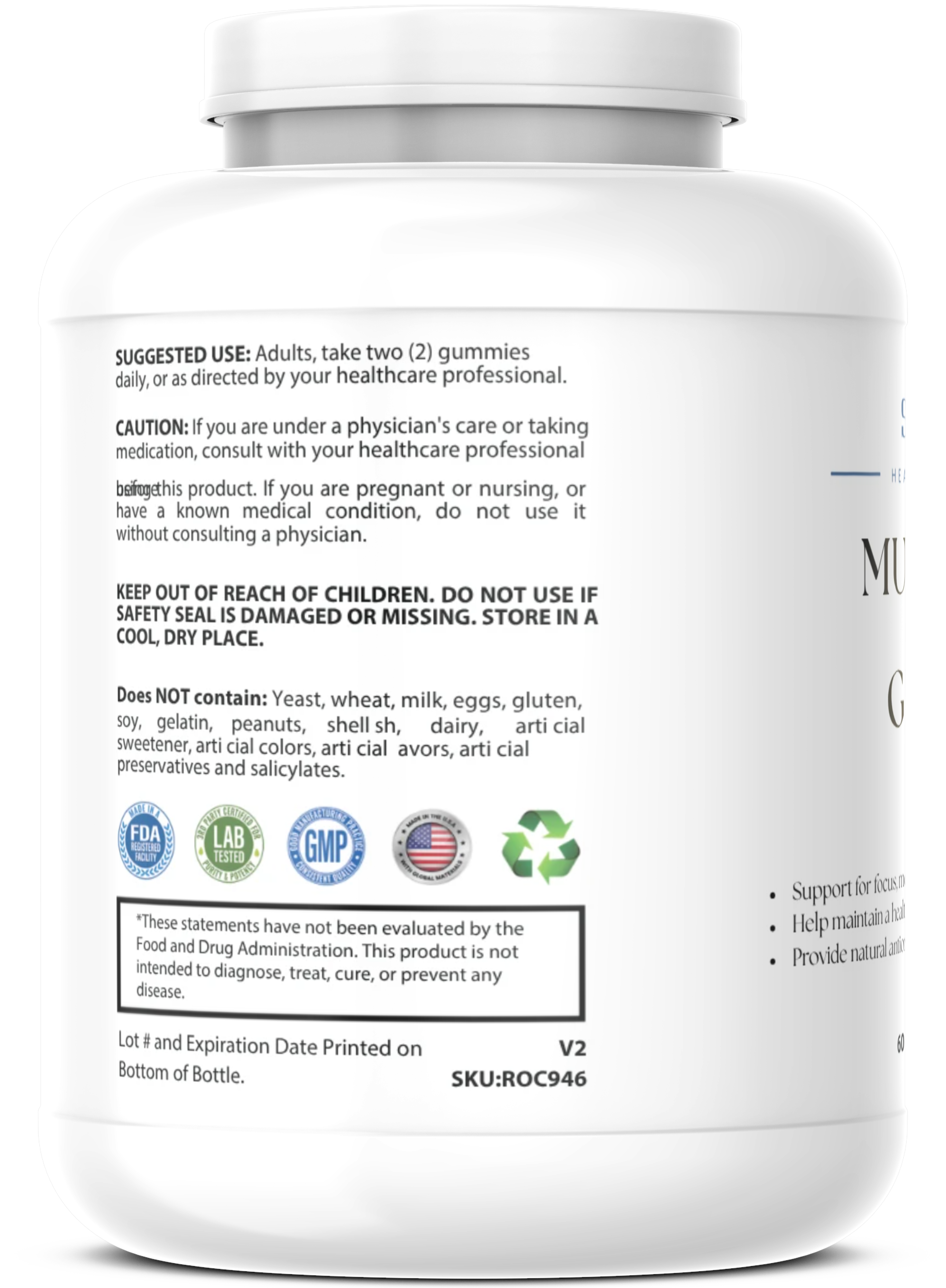 Premium Mushroom Complex Gummies