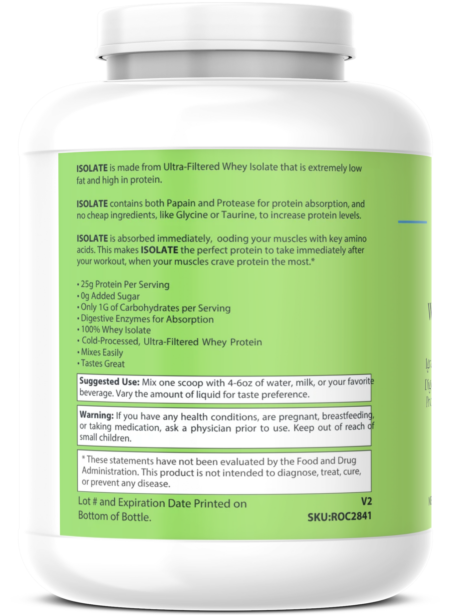 1lb Whey Armor Isolate Protein Berry