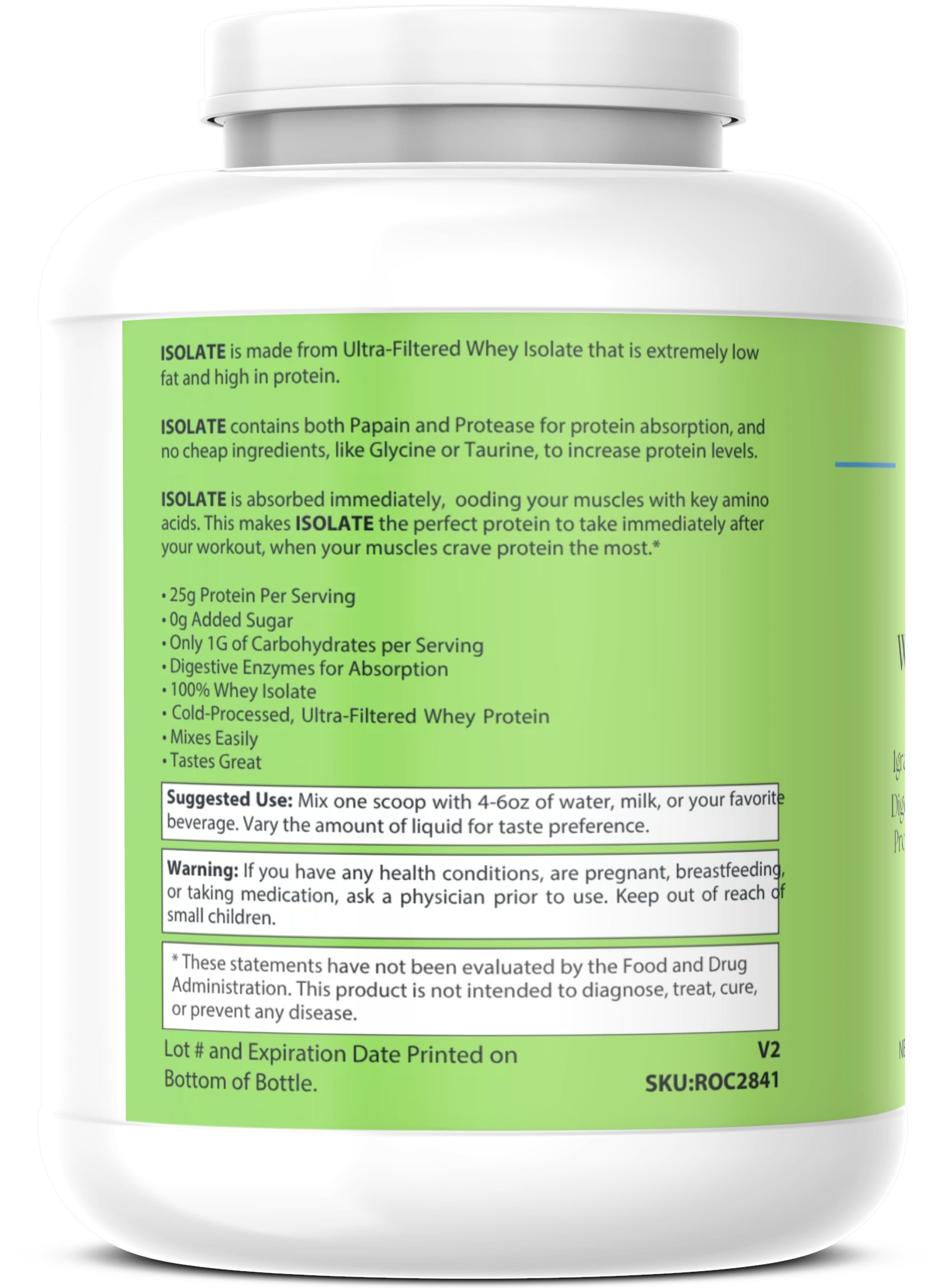 1lb Whey Armor Isolate Protein Berry
