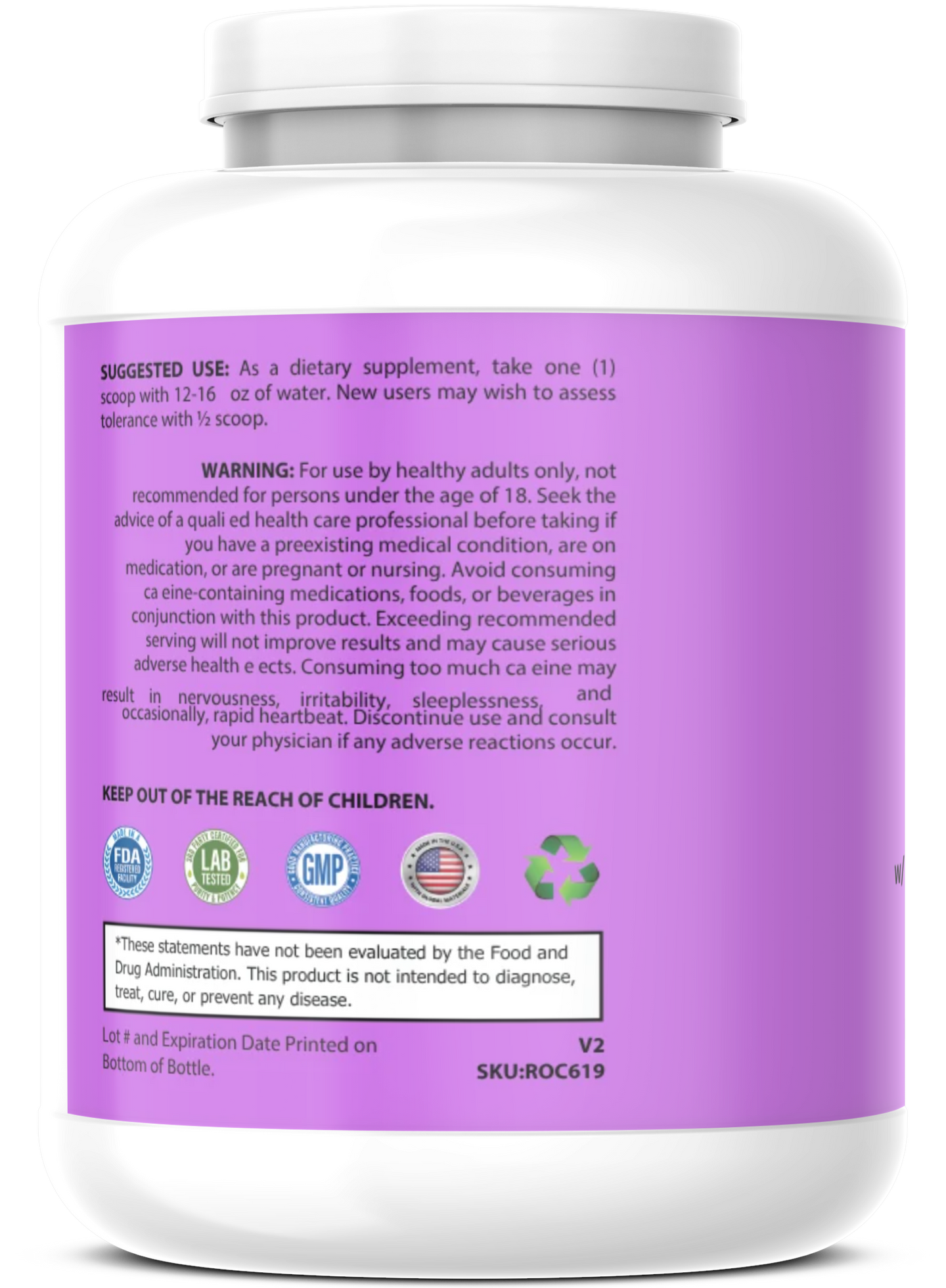 Pre-Workout w/Creatine 5g (Grape Annihilation)