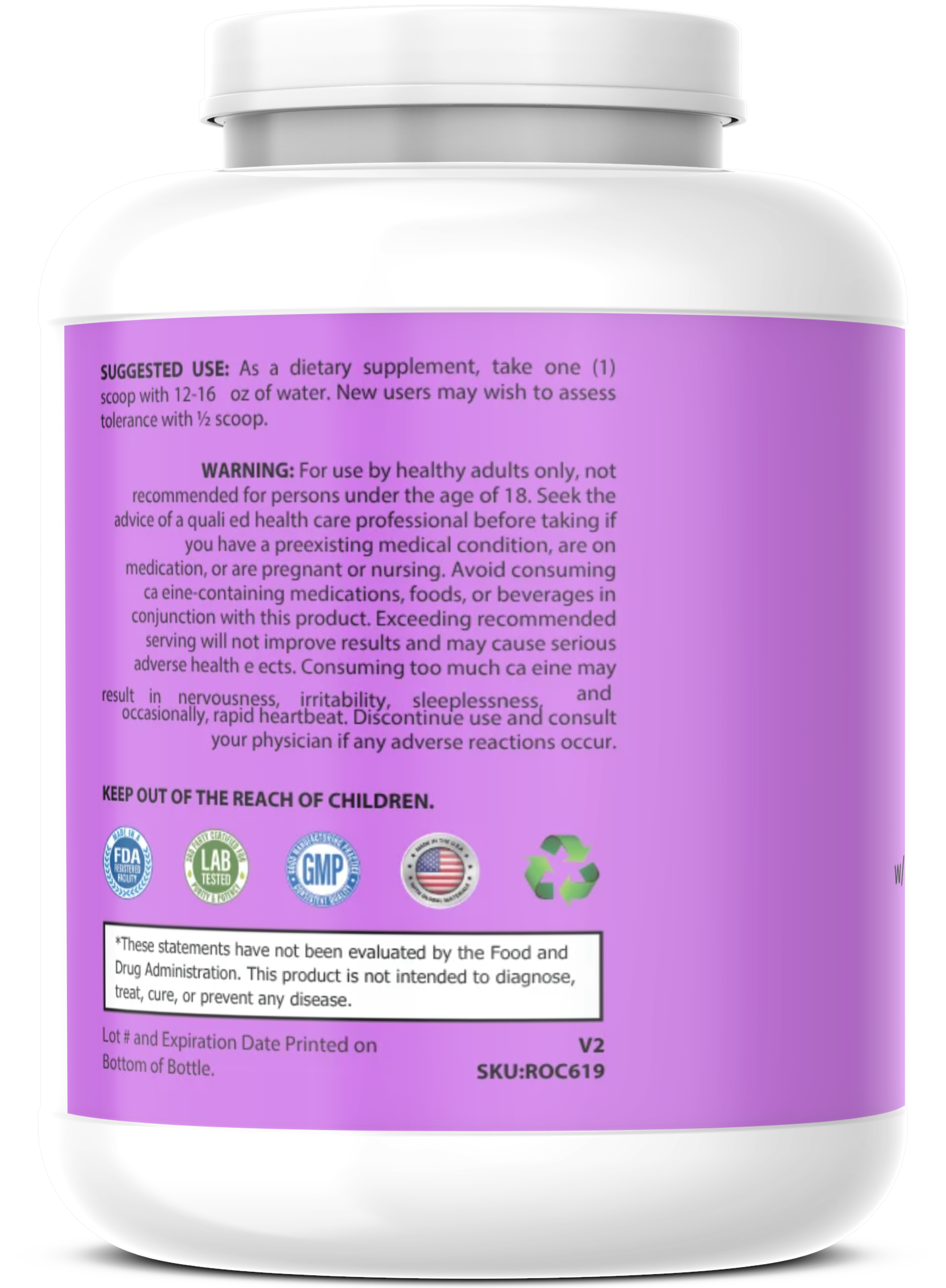 Pre-Workout w/Creatine 5g (Grape Annihilation)