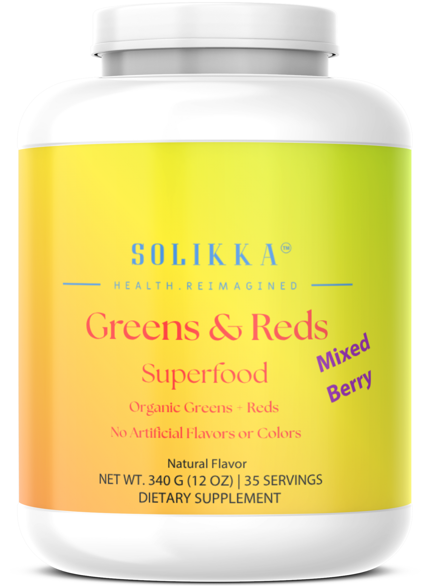 All-In/One Greens & Red SuperFood + Immune 270g Mixed Berry w/Natural Flavor