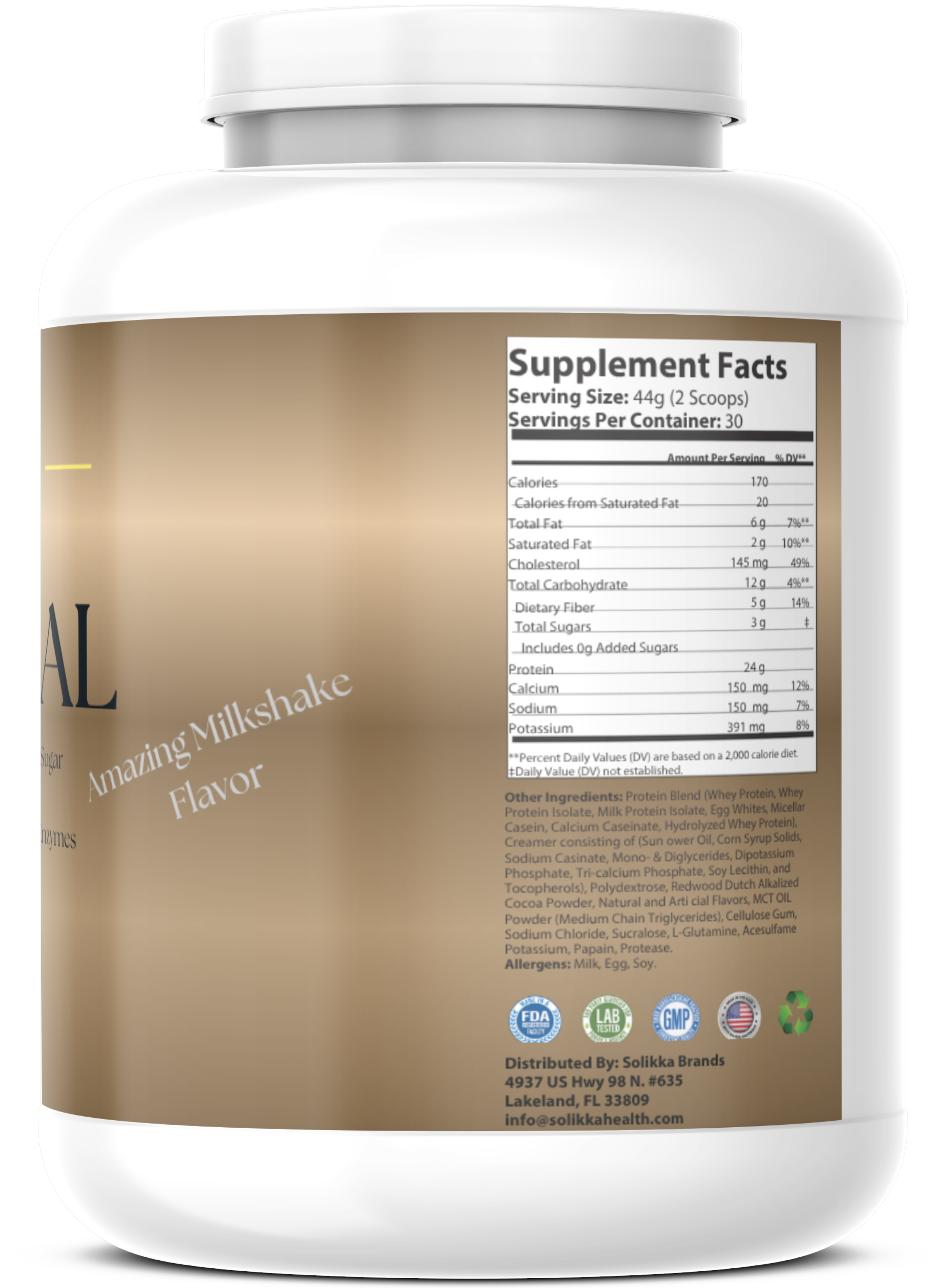 2.9lb Essential Meal Replacement Protein Chocolate Milkshake w/0% Added Sugar