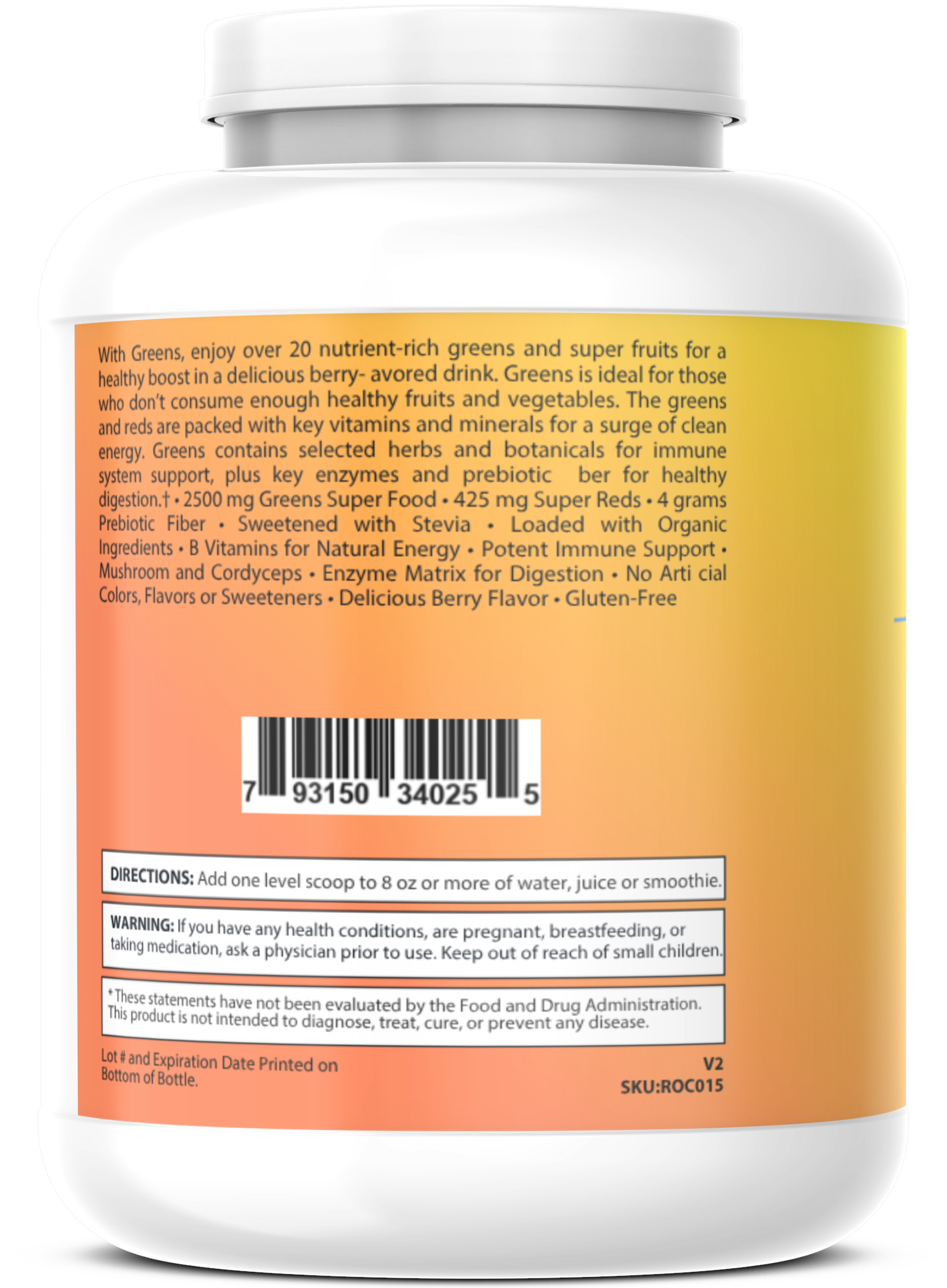 All-In/One Greens & Red SuperFood + Immune 270g Mixed Berry w/Natural Flavor