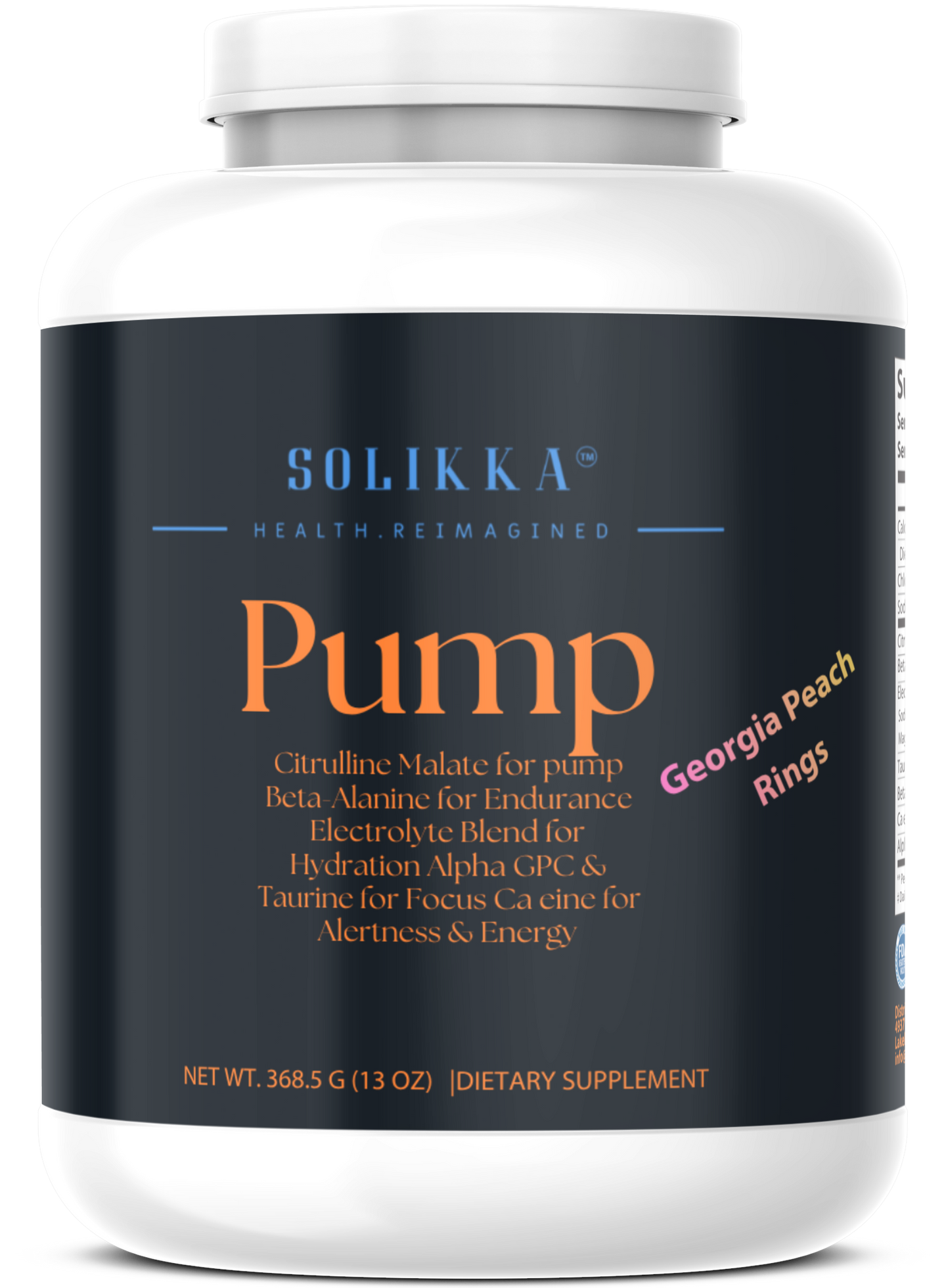 Pump Pre-Workout Georgia Peach Rings 312g
