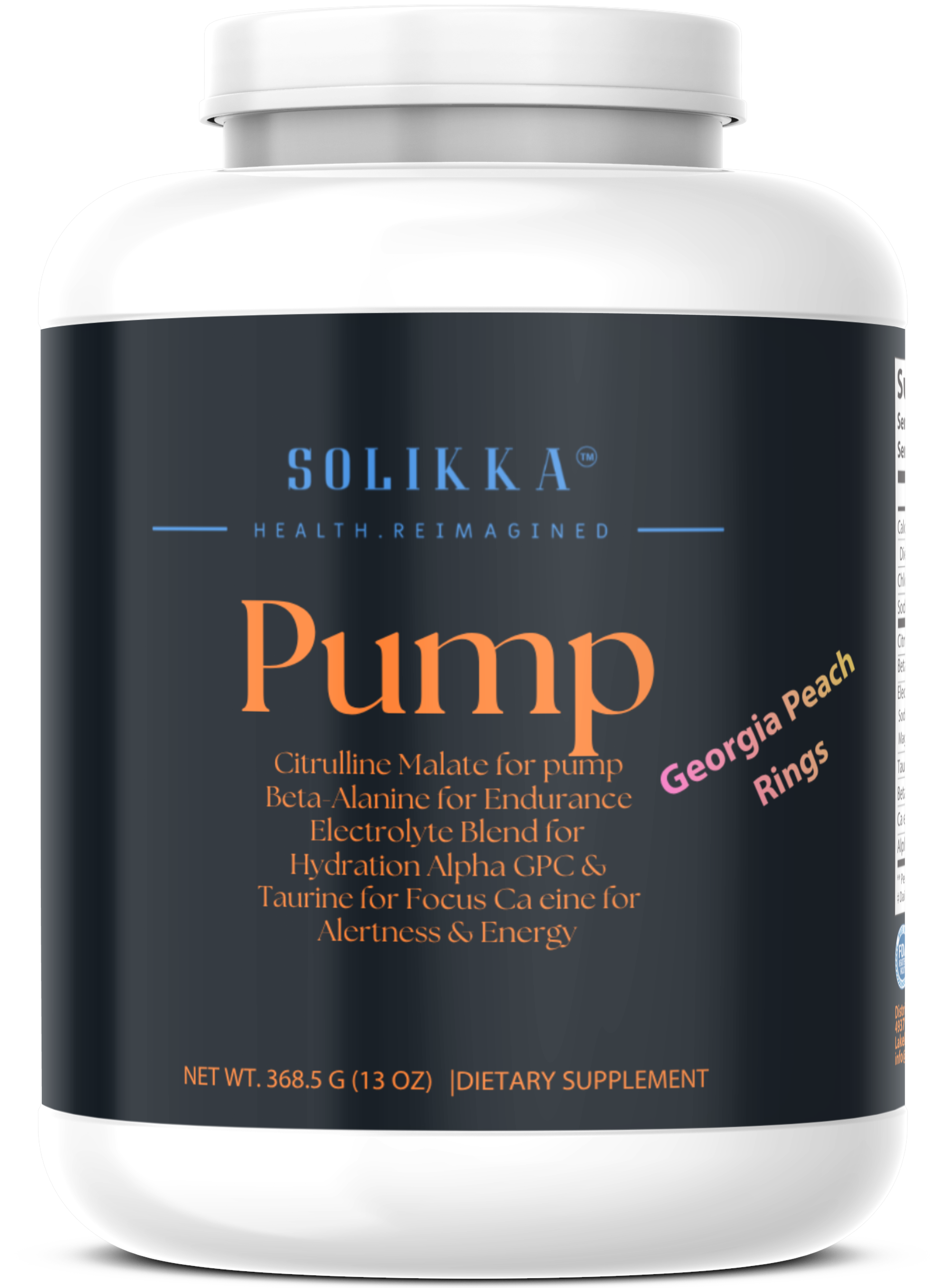 Pump Pre-Workout Georgia Peach Rings 312g