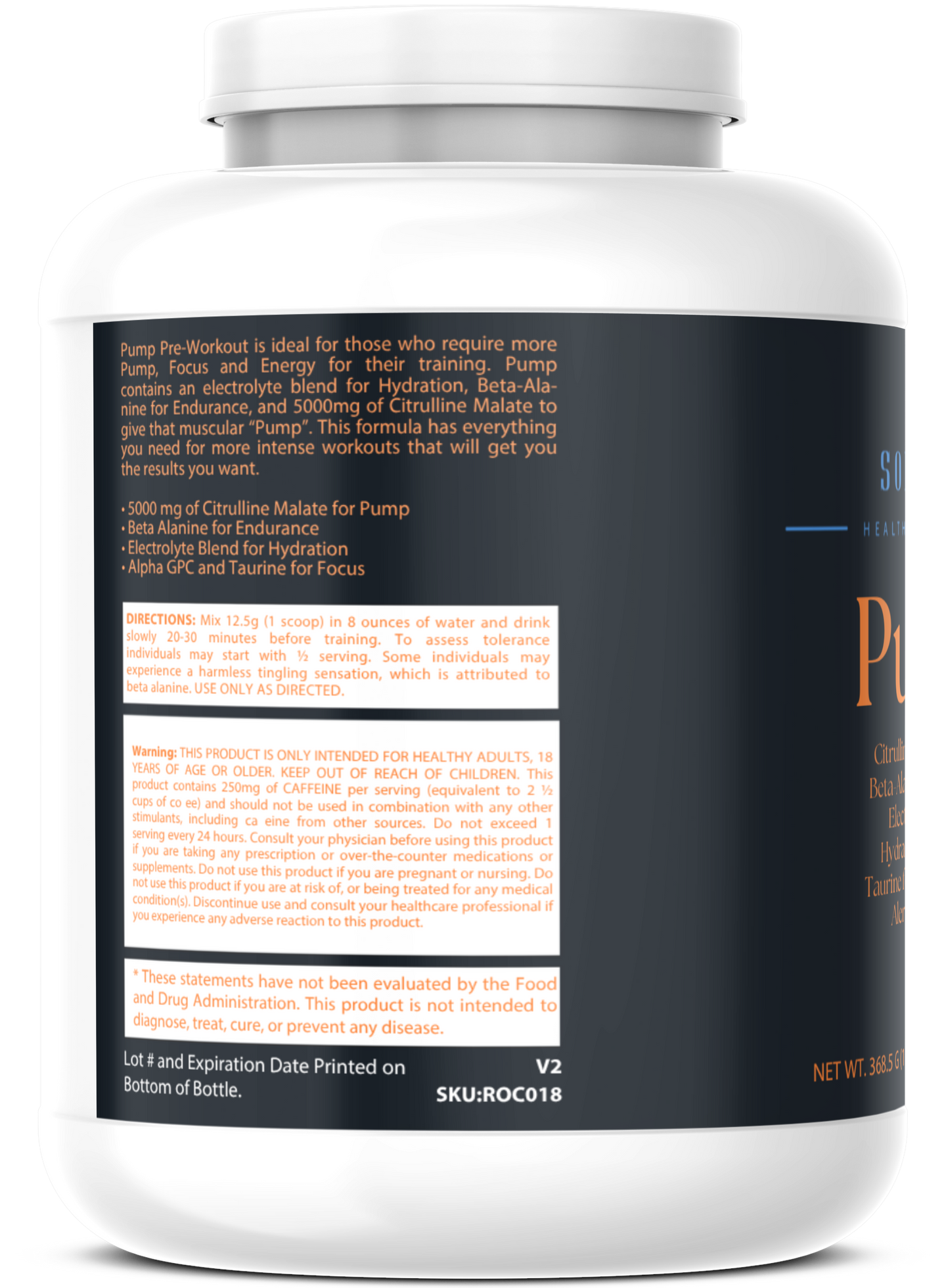 Pump Pre-Workout Georgia Peach Rings 312g