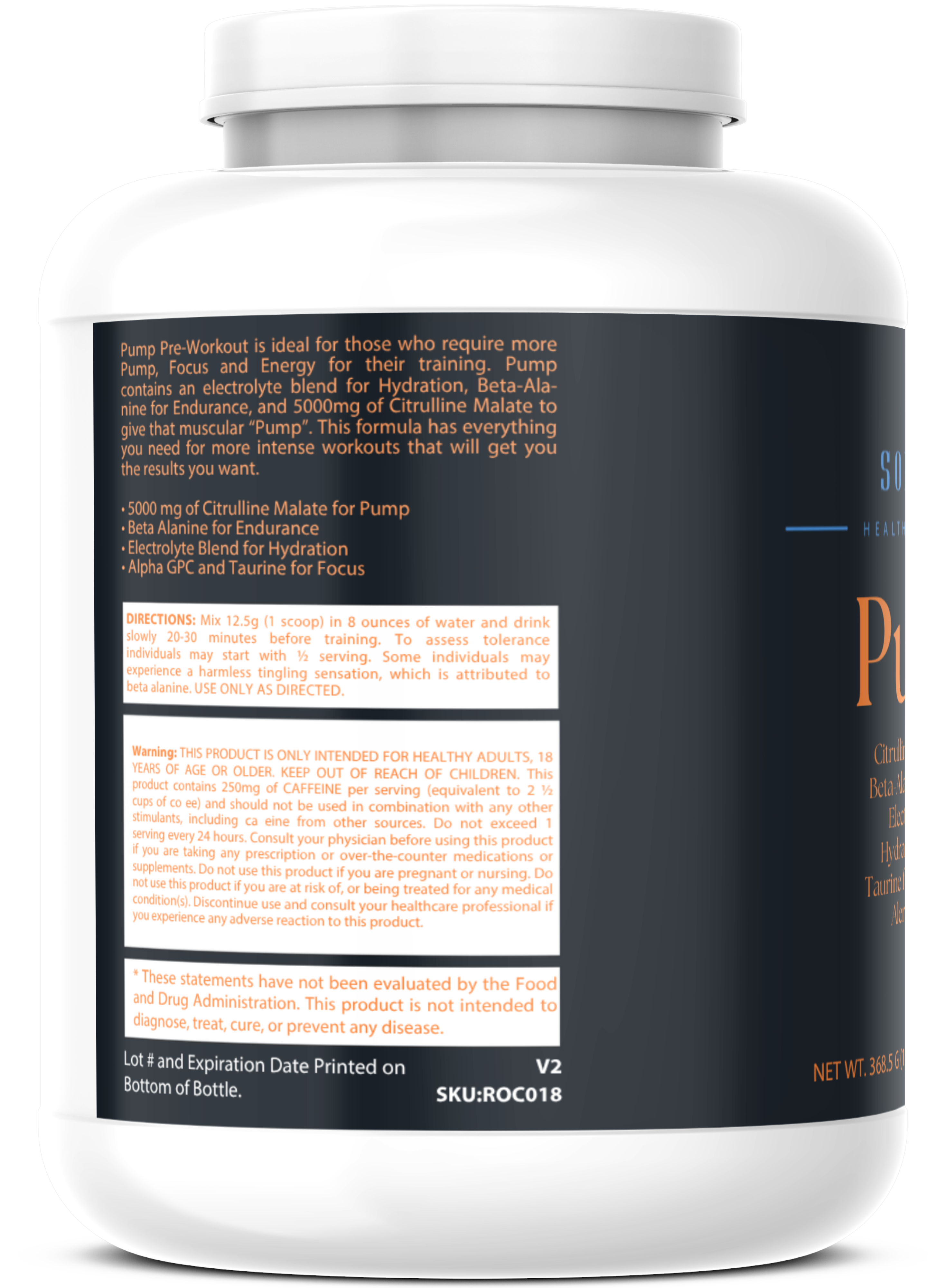 Pump Pre-Workout Georgia Peach Rings 312g