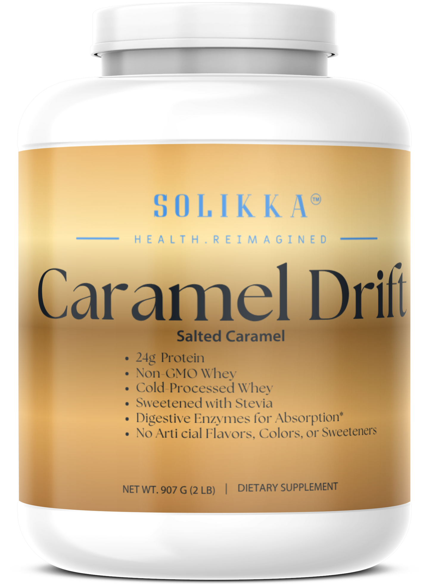 2lb Whey Natural Salted Caramel – 28 serv.