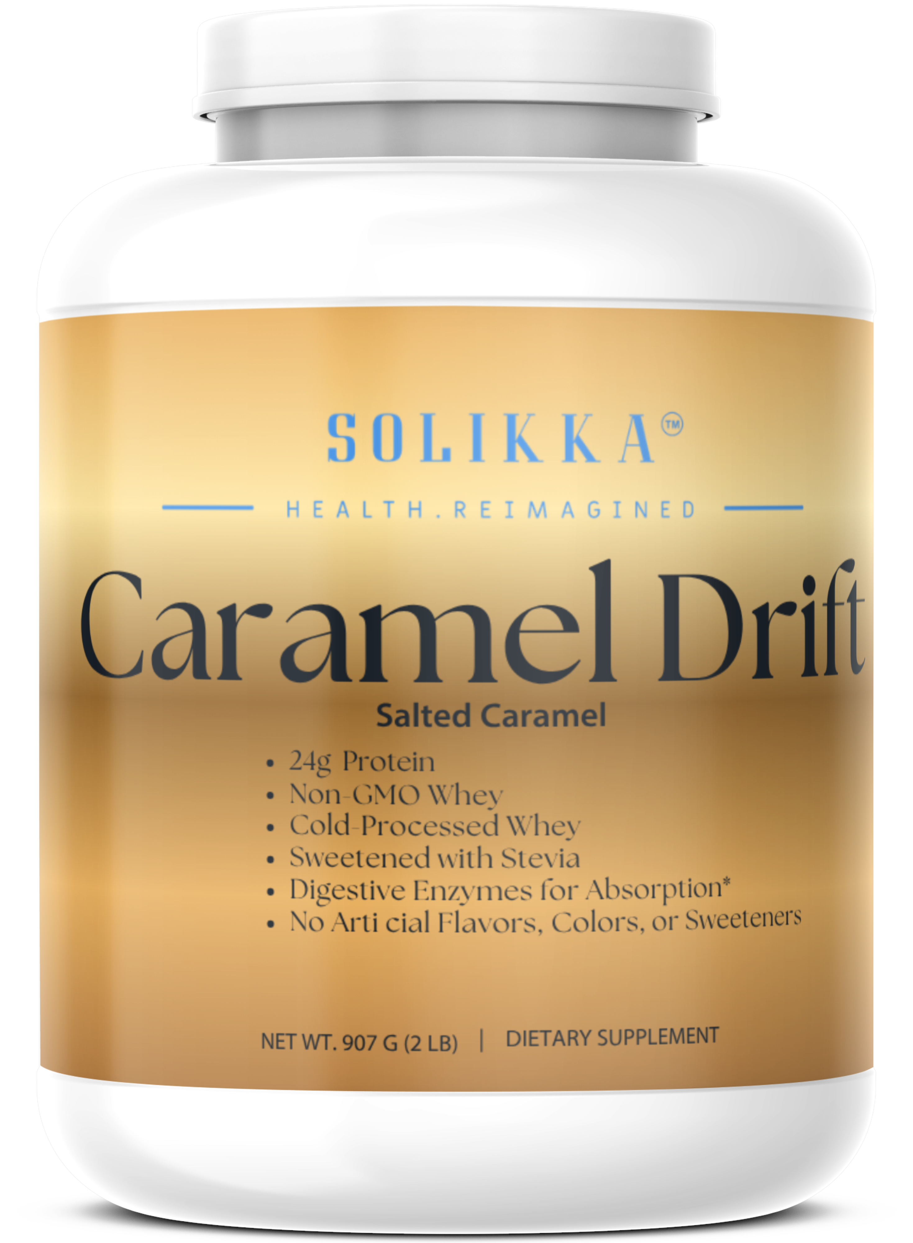 2lb Whey Natural Salted Caramel – 28 serv.