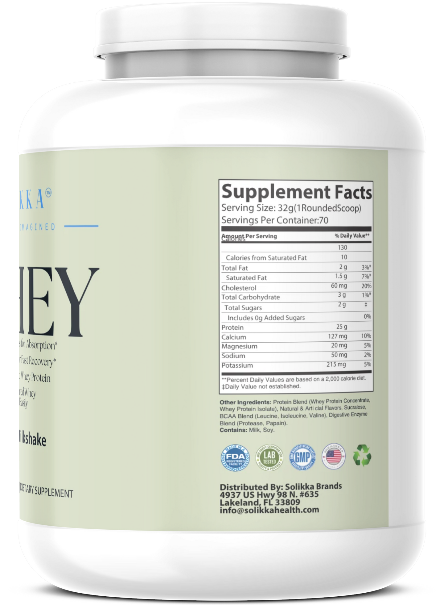 5lb Whey Protein Vanilla – 70 servings