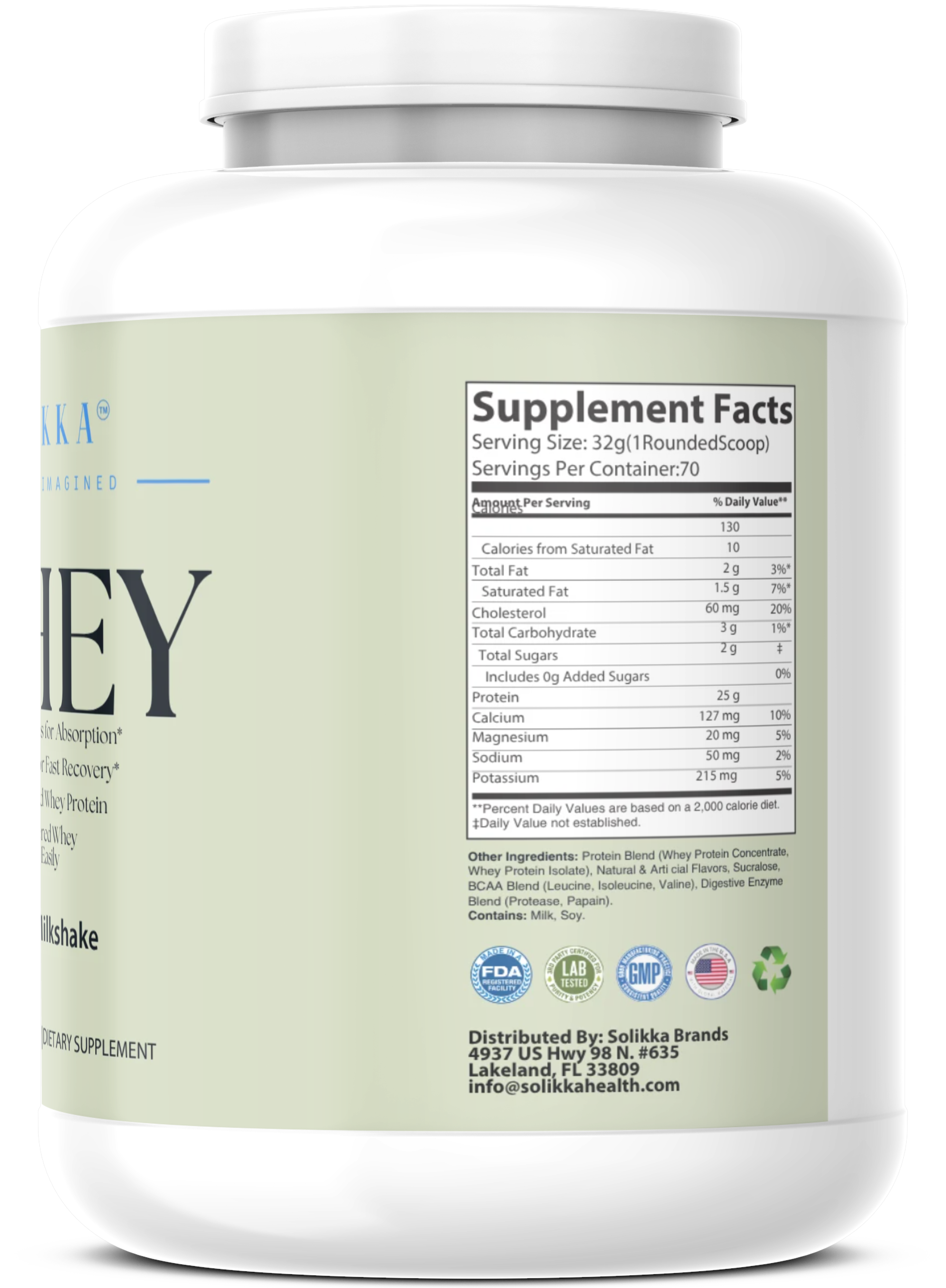 5lb Whey Protein Vanilla – 70 servings