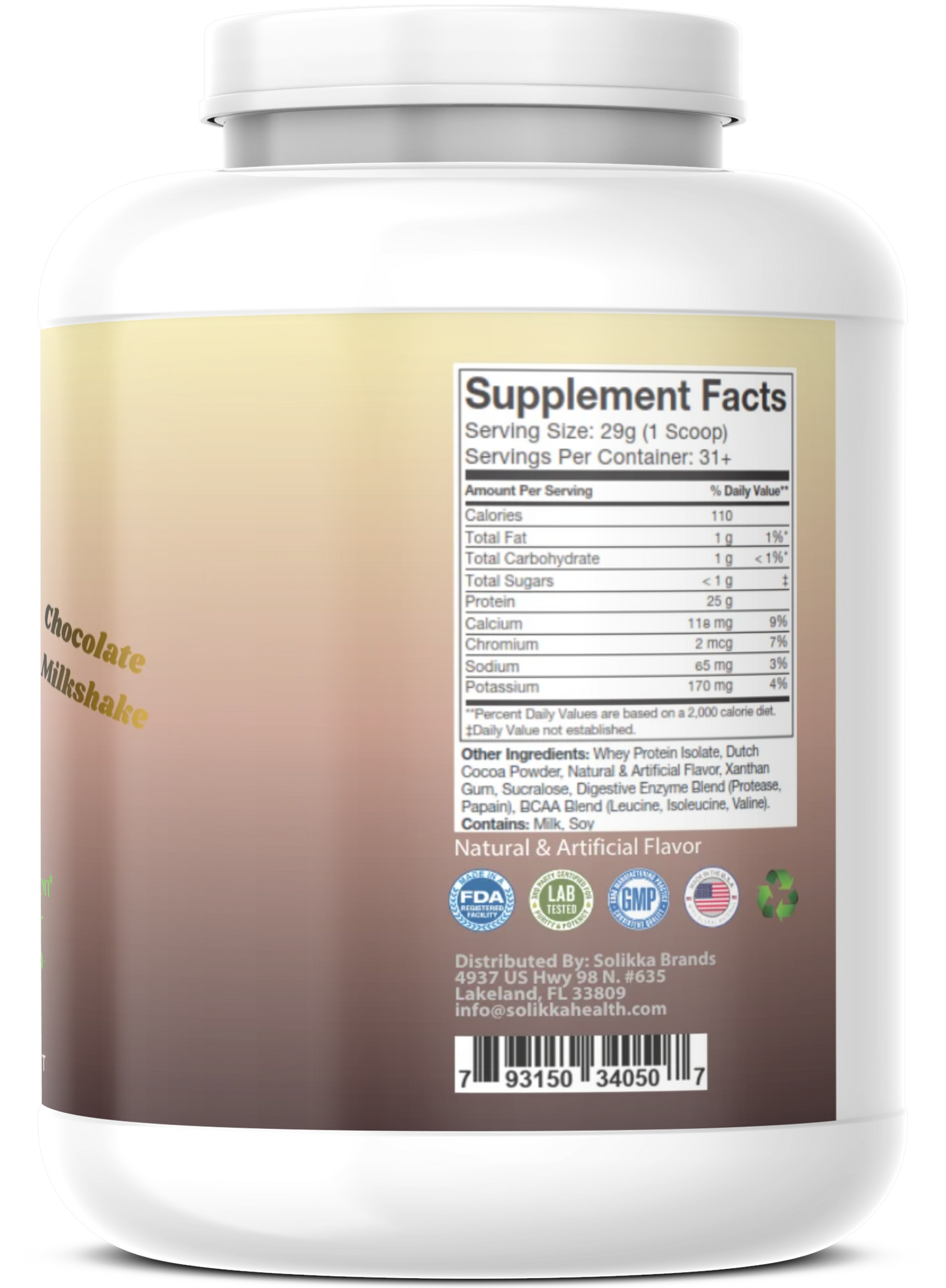 2lb 100% Whey Isolate Chocolate – 31 serv