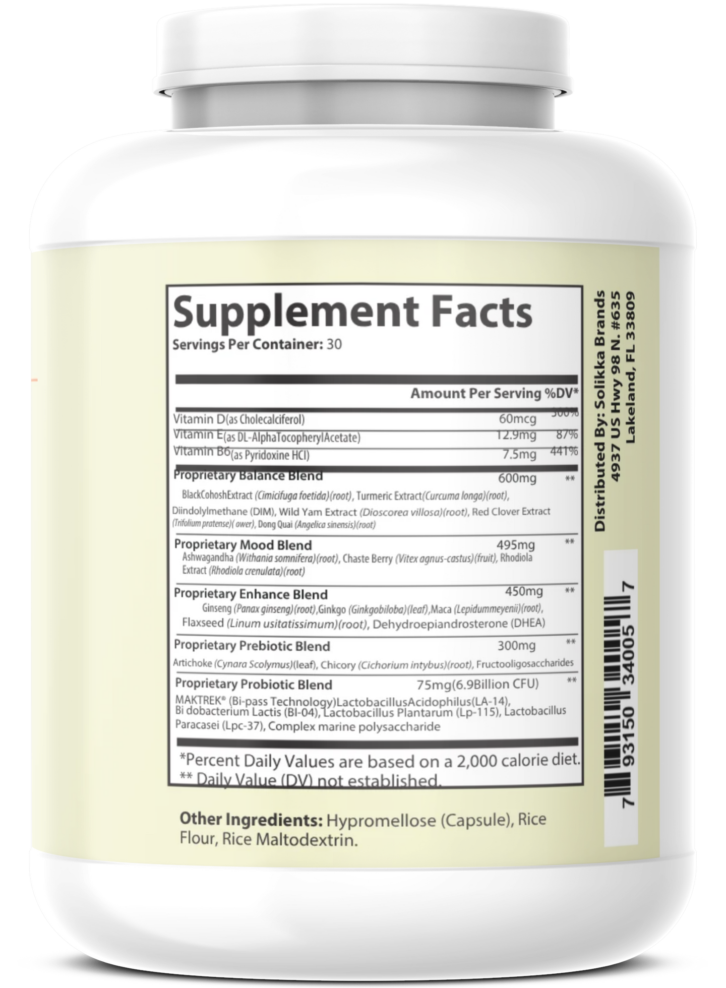 Premium Menopause Support w/Wild Yam Extract