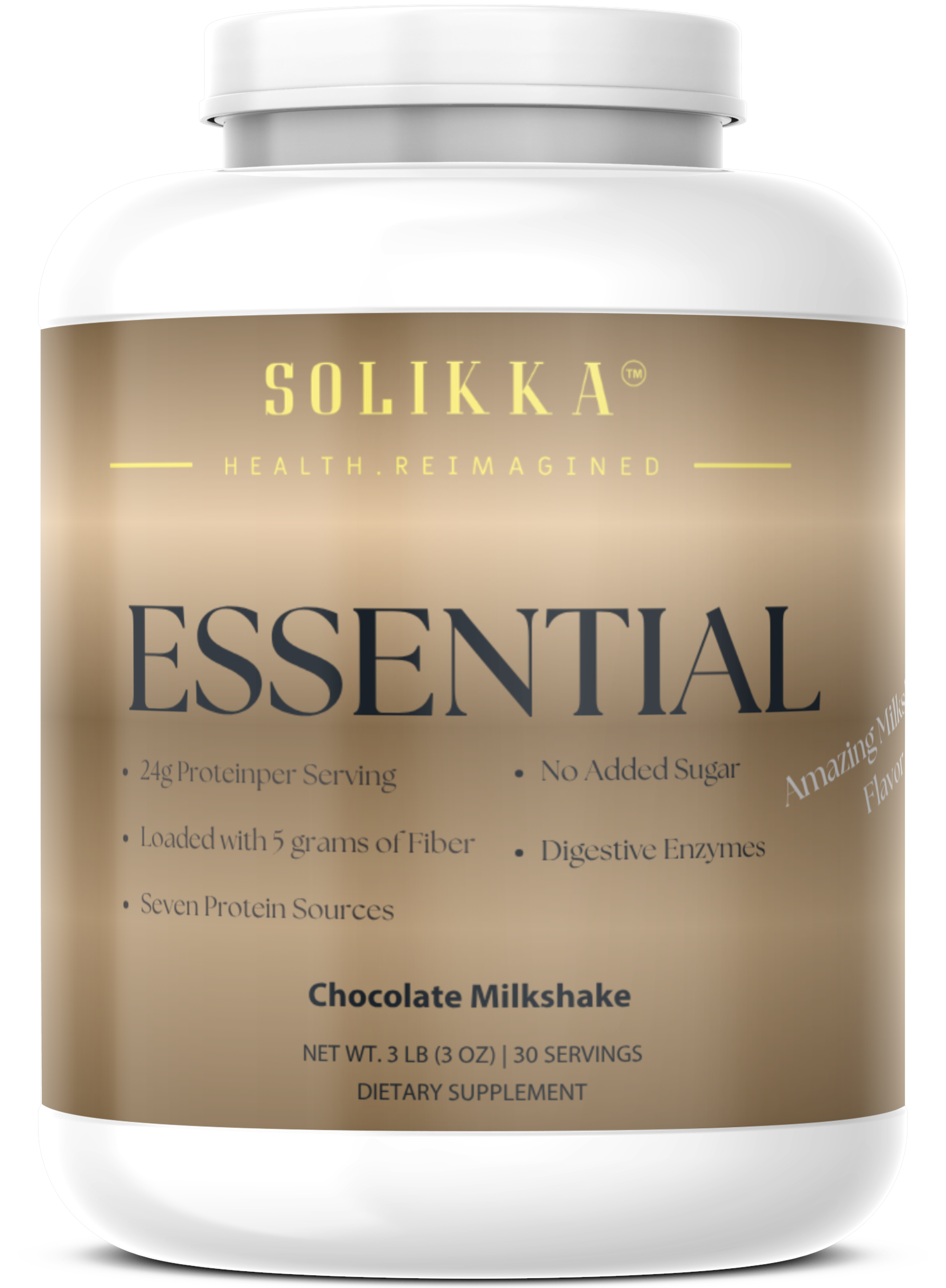 2.9lb Essential Meal Replacement Protein Chocolate Milkshake w/0% Added Sugar