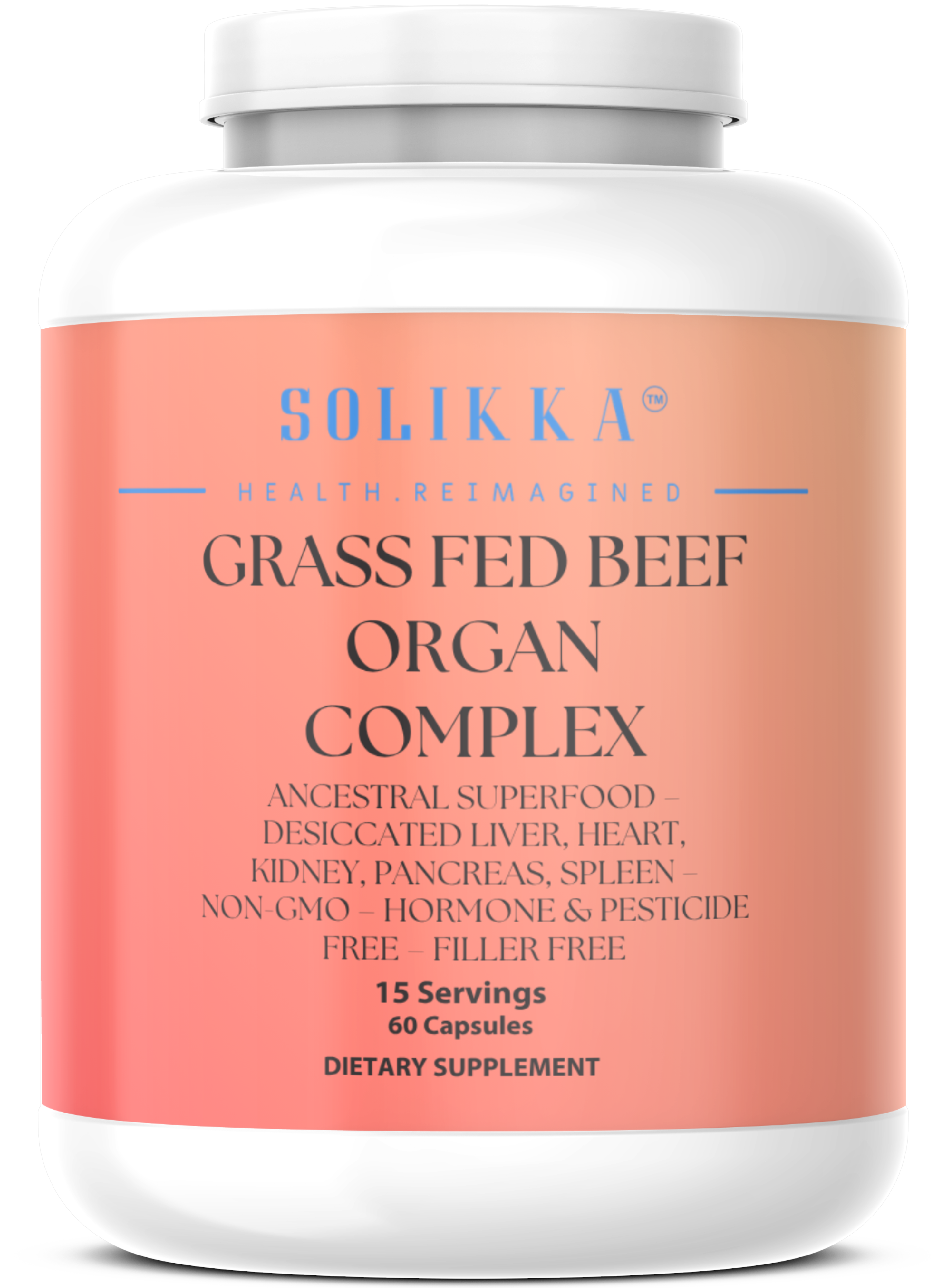 Grass Fed Beef Organ Complex – Ancestral Superfood – Desiccated Liver, Heart, Kidney, Pancreas, Spleen