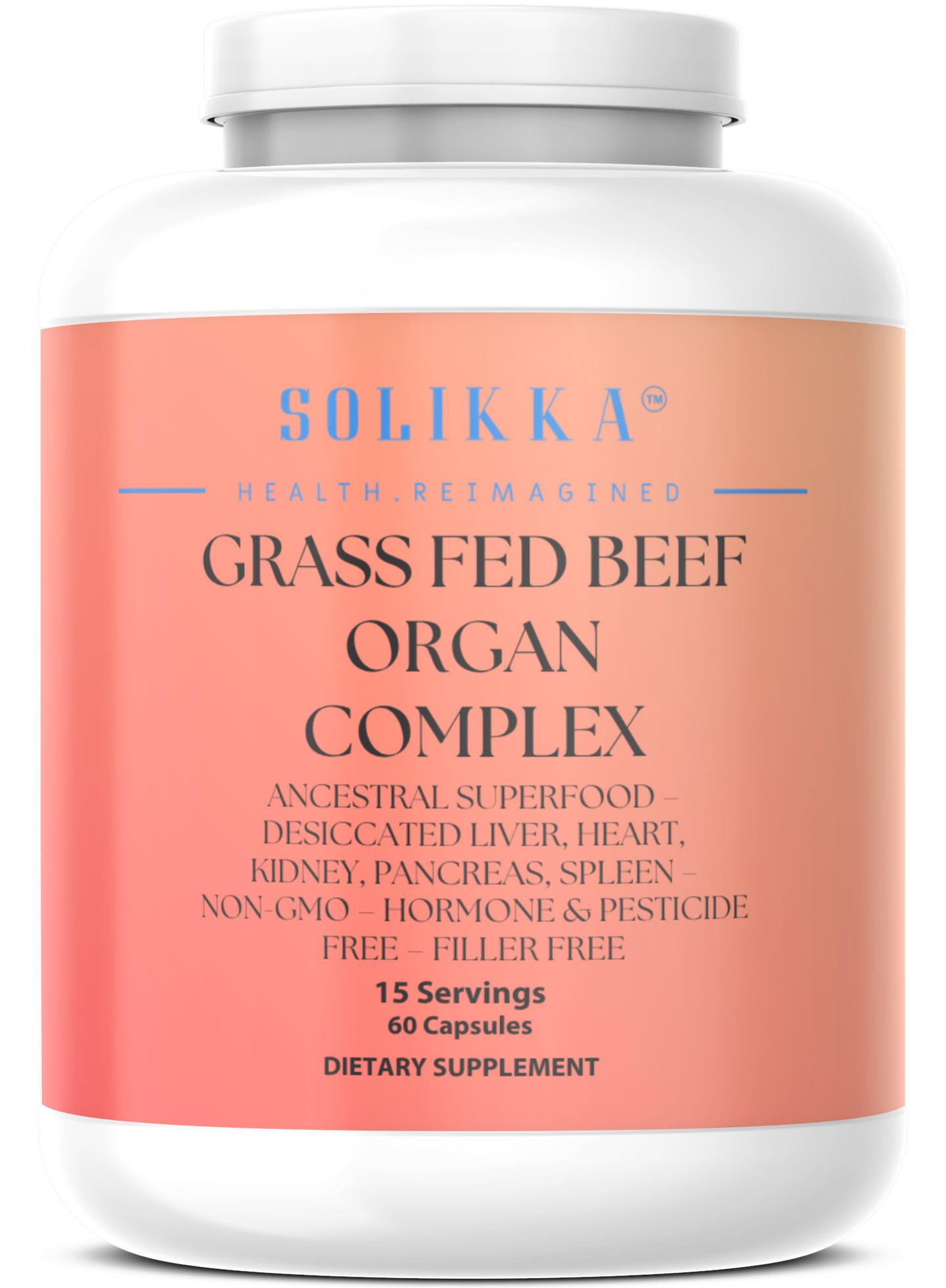 Grass Fed Beef Organ Complex – Ancestral Superfood – Desiccated Liver, Heart, Kidney, Pancreas, Spleen